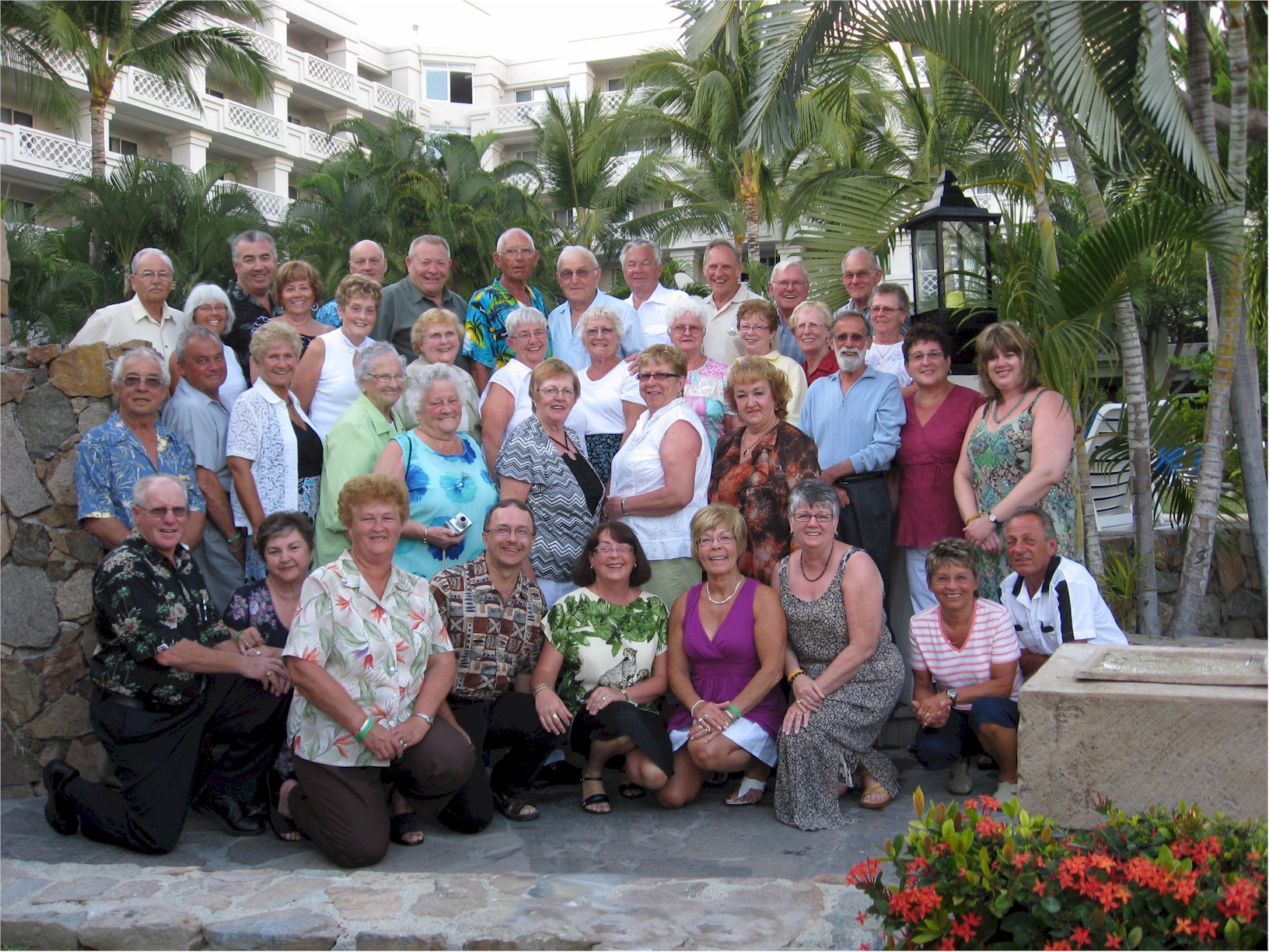 Patricia and randy with the tour group